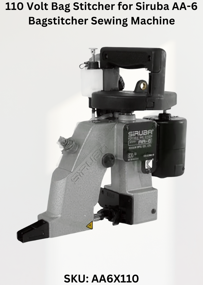 110 Volt Bag Stitcher for Siruba AA-6 Bagstitcher Sewing Machine