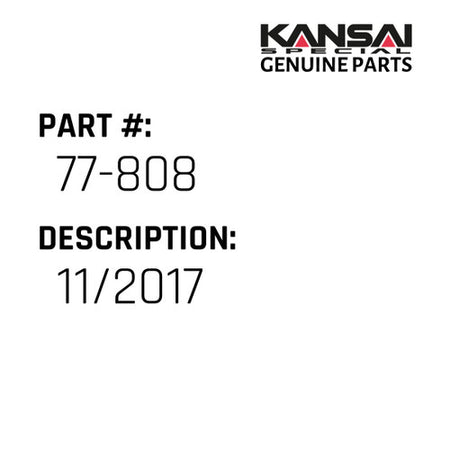 11/2017 - Kansai Special #77-808