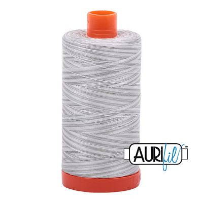 Aurifil Vari Mako Thread 50wt 1300m 6ct Silver Moon