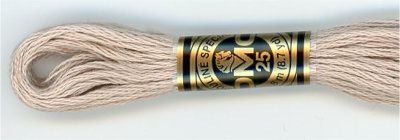 DMC Embroidery Floss 8.7yd 12ct Meduim Light Driftwood