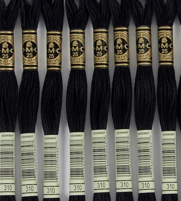 DMC Embroidery Floss 8.7yd 12ct Black