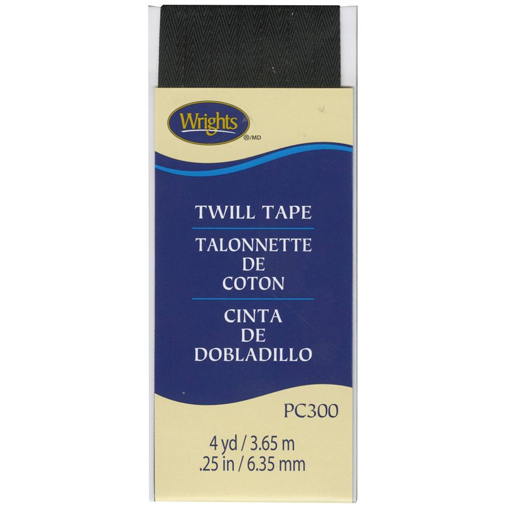 Wrights Twill Tape, 1/4"x 4yds