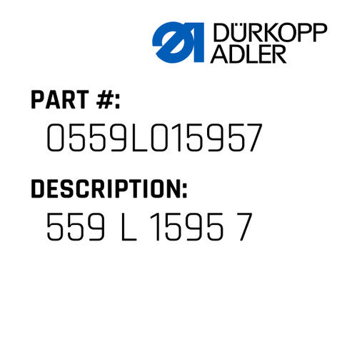 559 L 1595 7 - Dürkopp Adler #0559 L01595 7