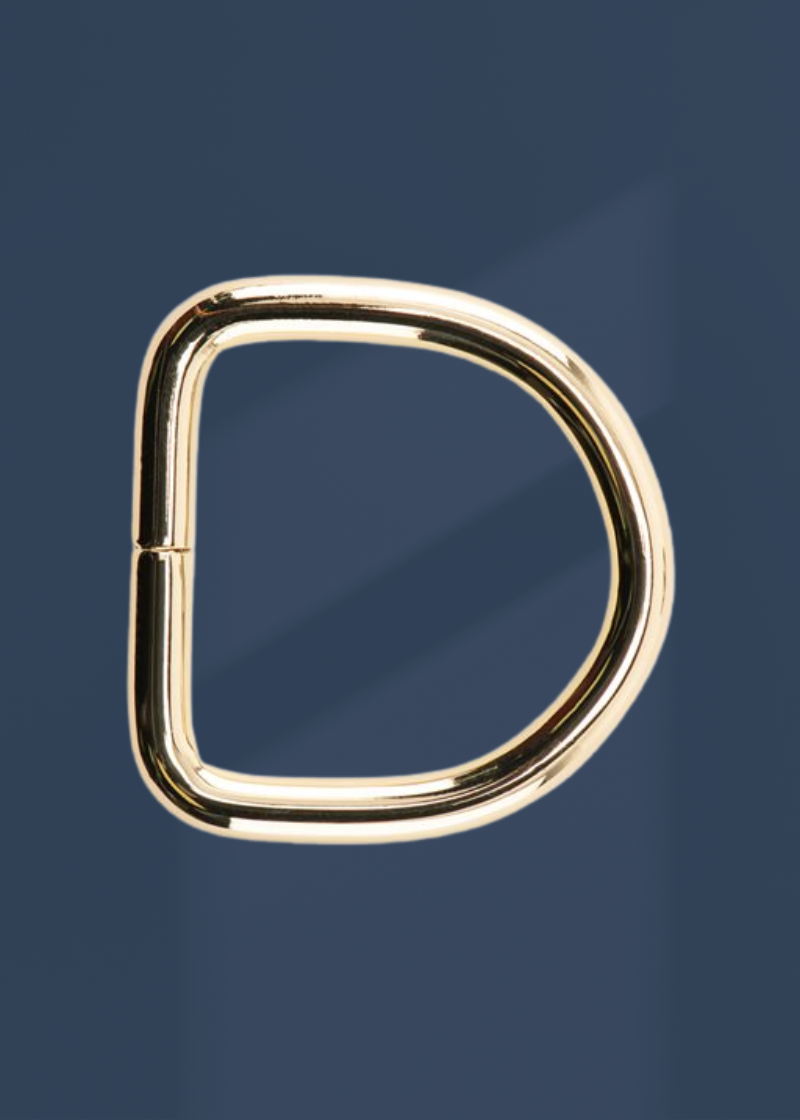 1/2" D-Rings Bag Hardware - 4/Pack - Gold
