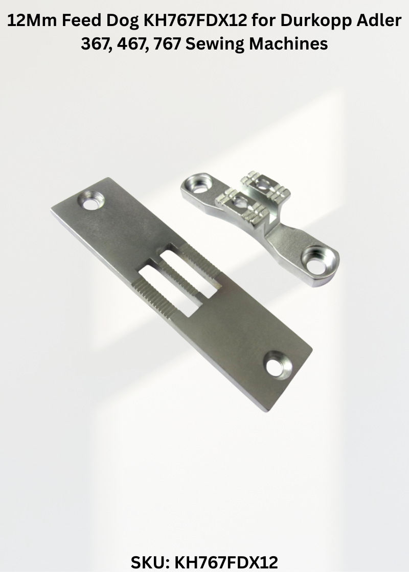12Mm Feed Dog KH767FDX12 for Durkopp Adler 367, 467, 767 Sewing Machines