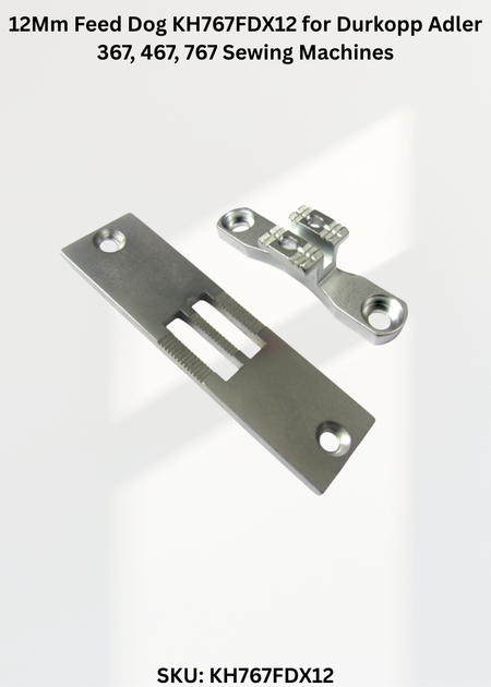 12Mm Feed Dog KH767FDX12 for Durkopp Adler 367, 467, 767 Sewing Machines