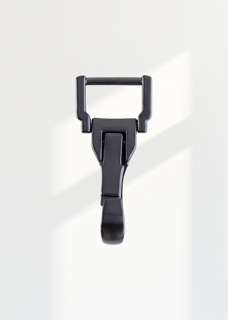 1/2" Non-Swivel Snap Hooks Bag Hardware - 5/Pack - Matte Black