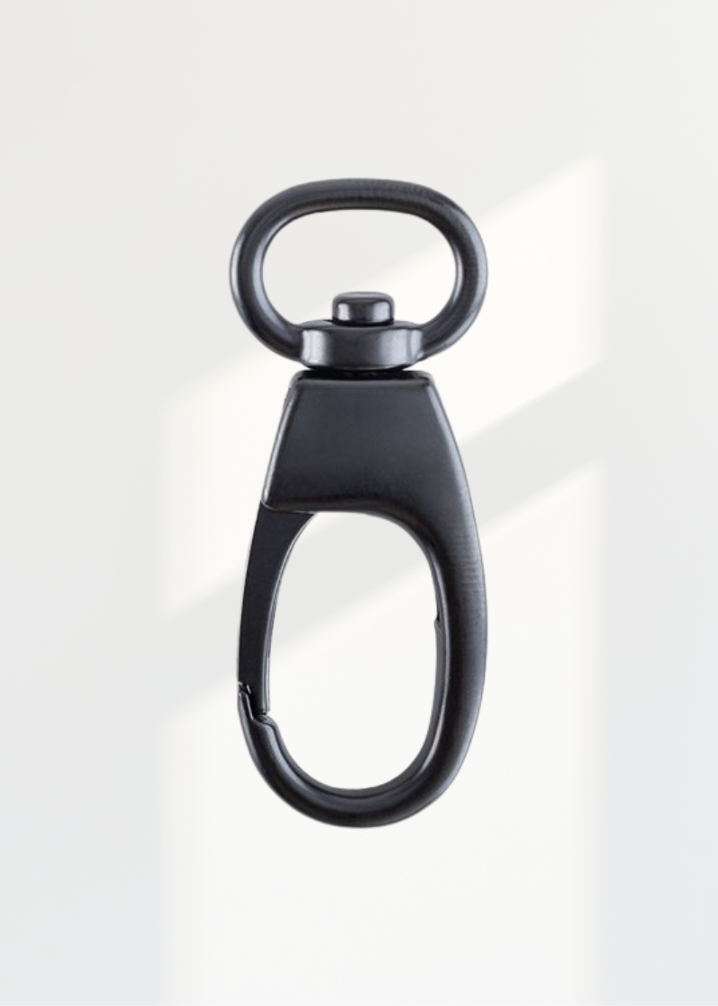 1/2" Oval Swivel Hooks Bag Hardware - 2/Pack - Matte Black