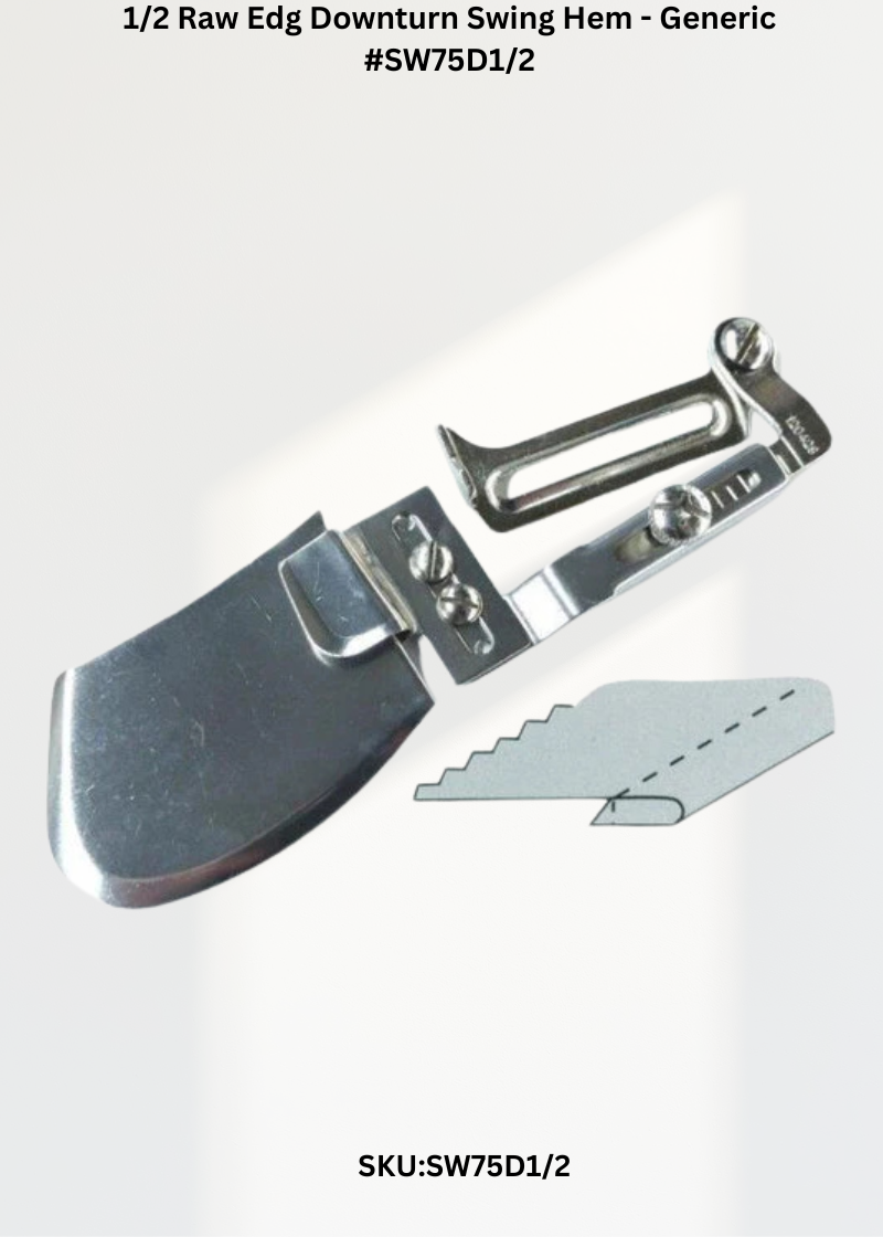 1/2 Raw Edg Downturn Swing Hem - Generic #SW75D1/2
