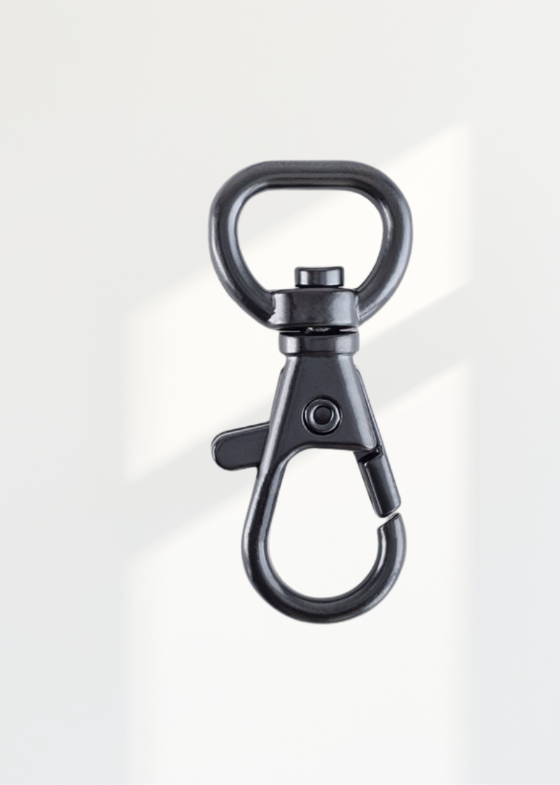 1/2" Swivel Trigger Snap Hooks Bag Hardware - 5/Pack - Matte Black