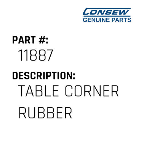 Table Corner Rubber - Consew #11887