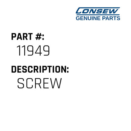 Screw - Consew #11949