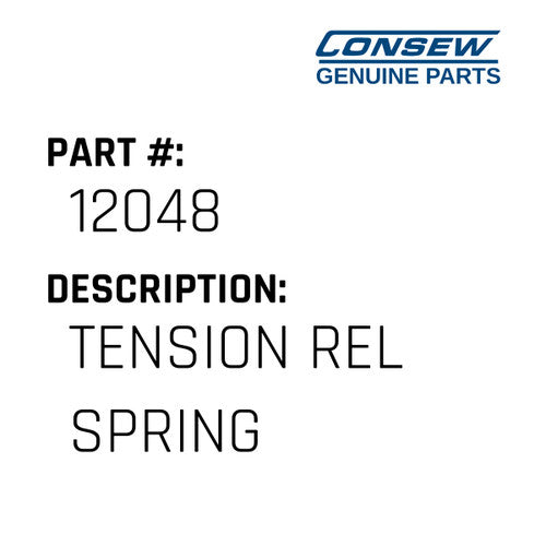 Tension Rel Spring - Consew #12048