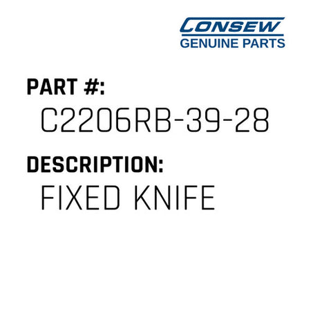 Fixed Knife - Consew #C2206RB-39-28