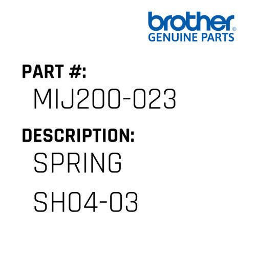 Spring Sh04-03 - Brother #MIJ200-023