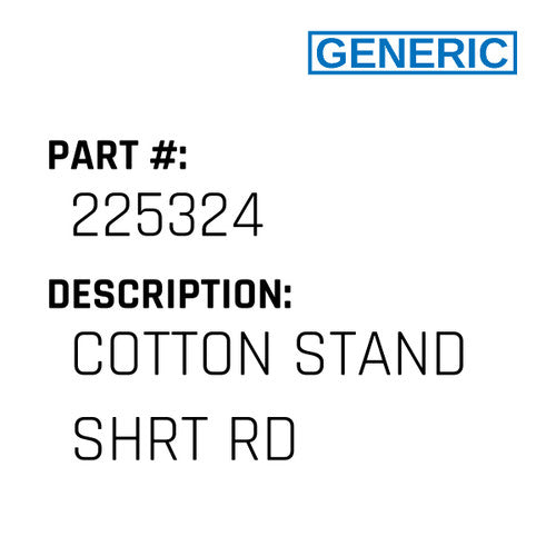 Cotton Stand Shrt Rd - Generic #225324