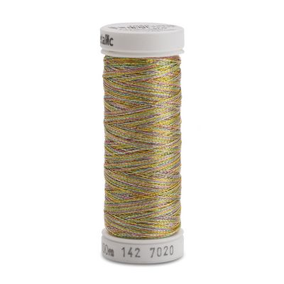 Sulky Metallic Vari 165yd 5ct Gold Turquoise Pink