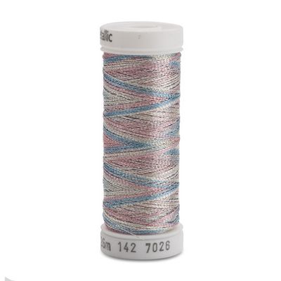 Sulky Metallic Vari 165yd 5ct Silver Blue Pink