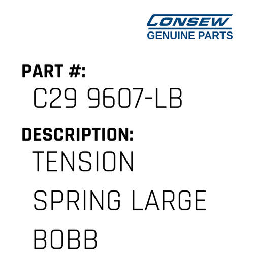 Tension Spring Large Bobbin - Consew #C29 9607-LB