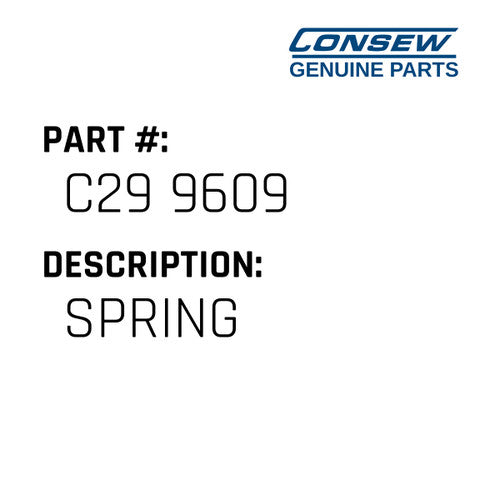 Spring - Consew #C29 9609