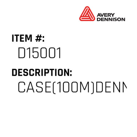 Case(100M)Denn 1/2 Staples - Avery-Dennison #D15001