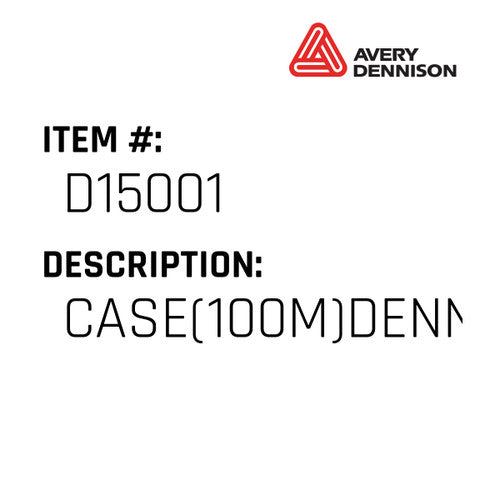 Case(100M)Denn 1/2 Staples - Avery-Dennison #D15001