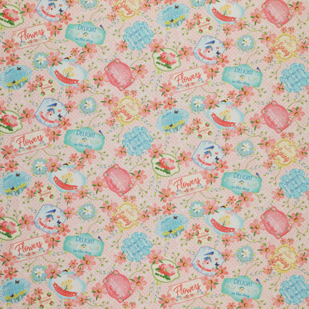 Enchanted Spring Fabric Collection - Signs of Spring Pink