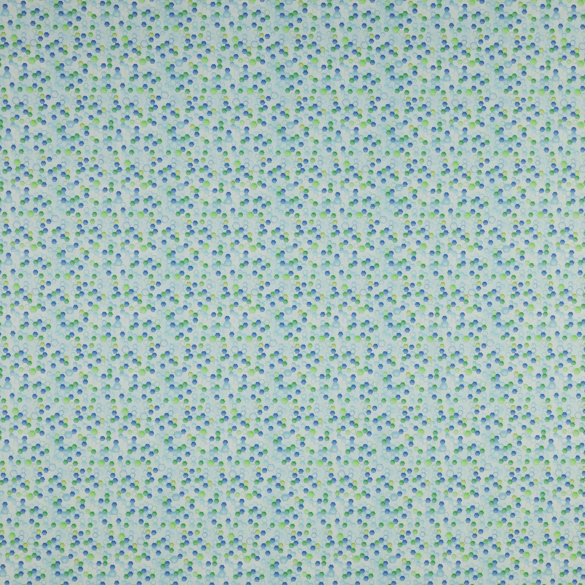Enchanted Spring Fabric Collection - Honeycomb Geo Blue