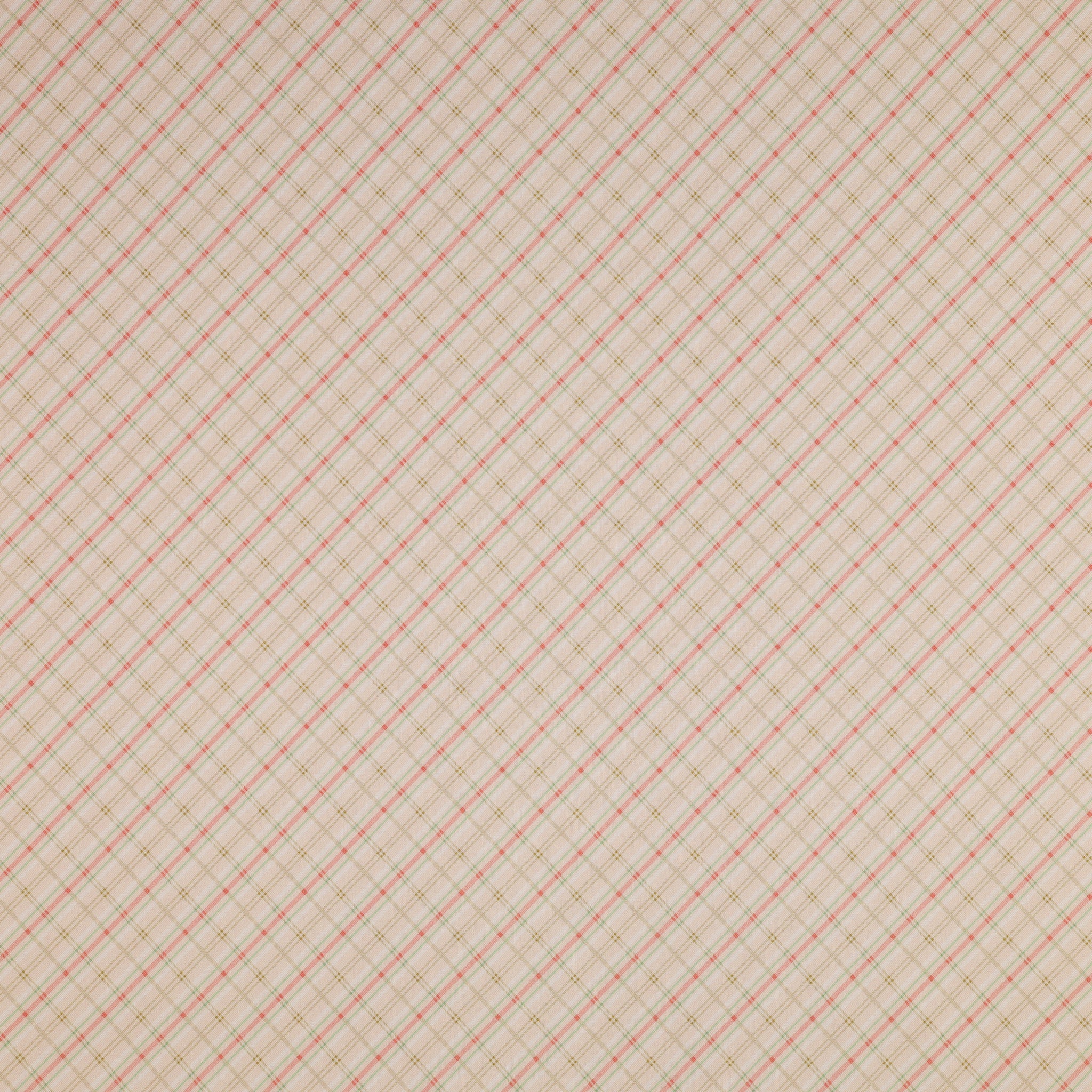Enchanted Spring Fabric Collection - Pastel Plaid Pink