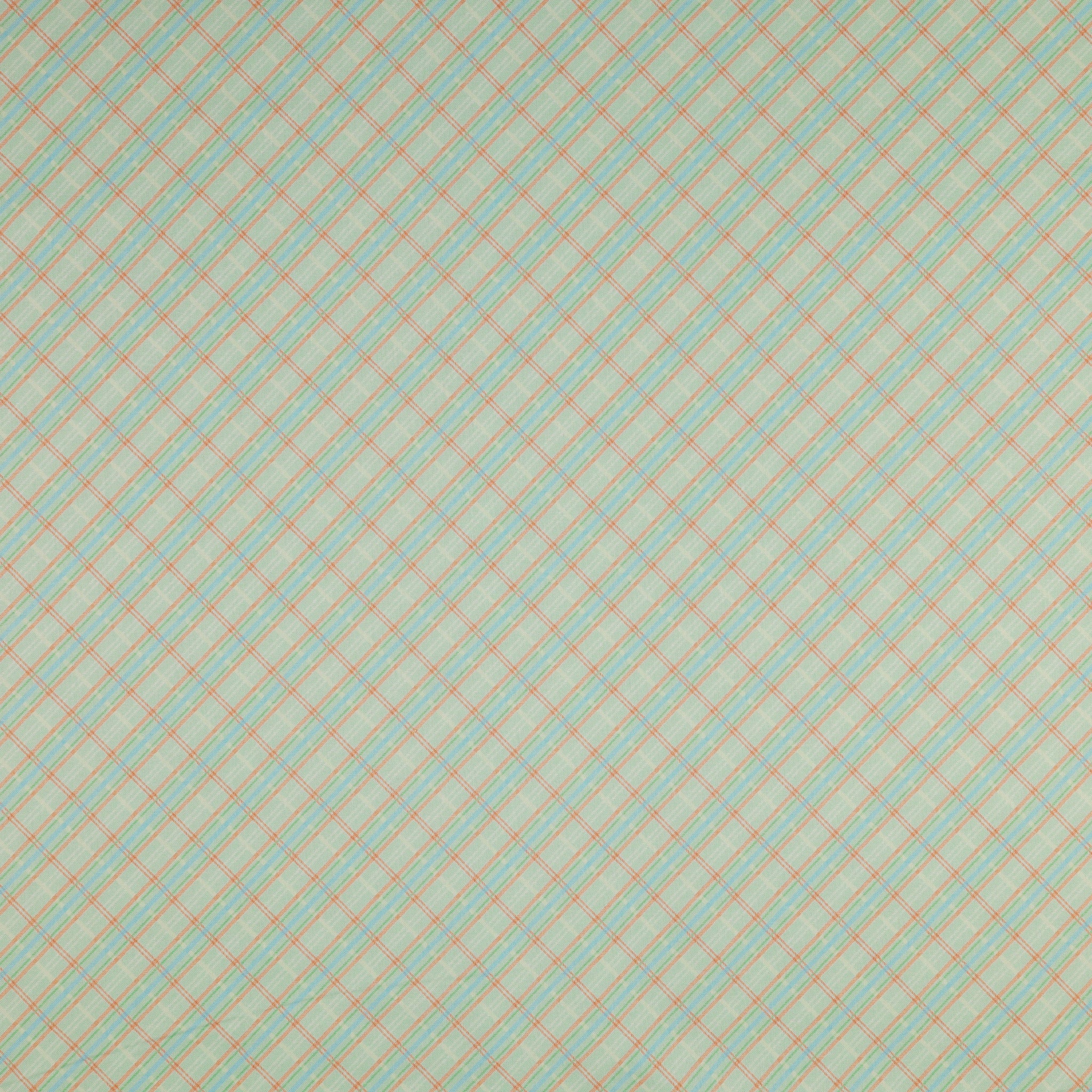 Enchanted Spring Fabric Collection - Pastel Plaid Green
