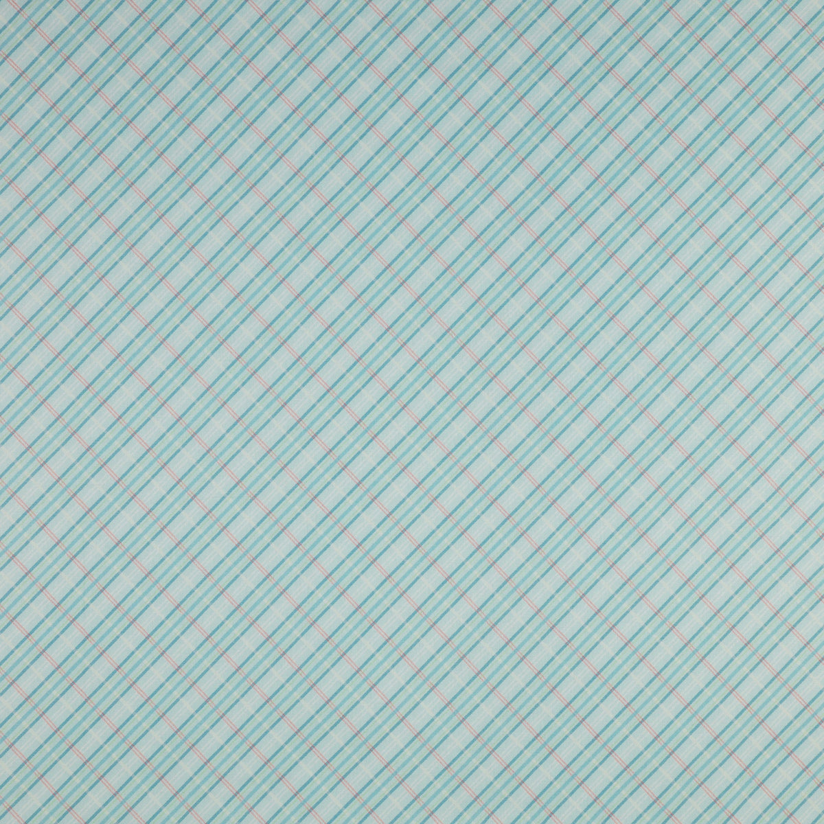 Enchanted Spring Fabric Collection - Pastel Plaid Blue