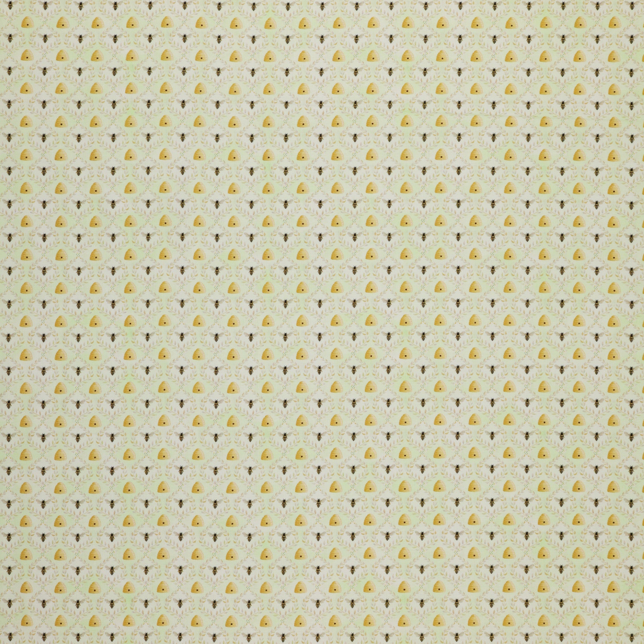 Enchanted Spring Fabric Collection - Sweet Bees Green