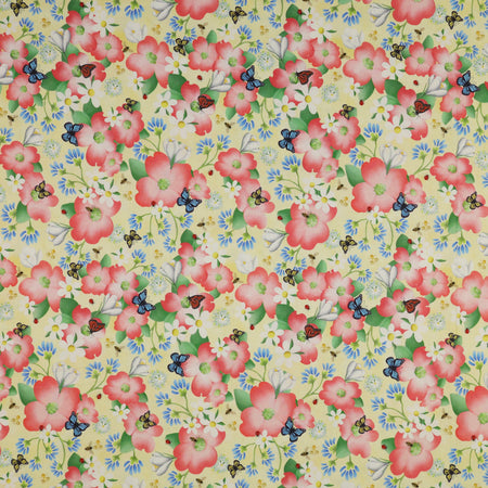 Enchanted Spring Fabric Collection - Blooming Garden Yellow