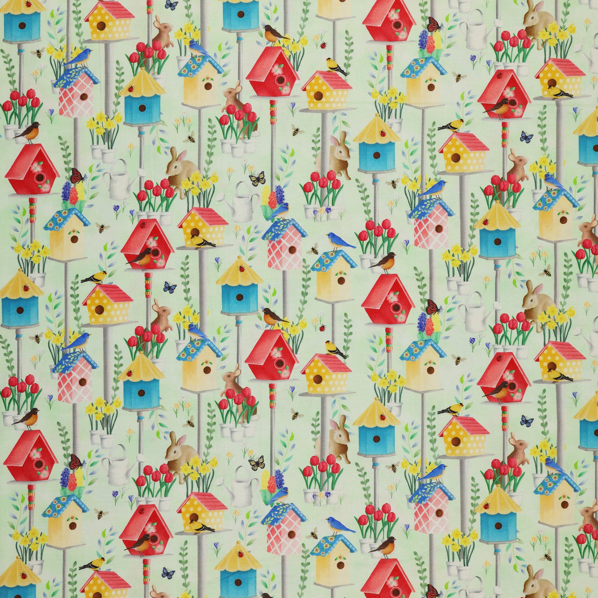 Enchanted Spring Fabric Collection - Enchanted Spring Scenic Green