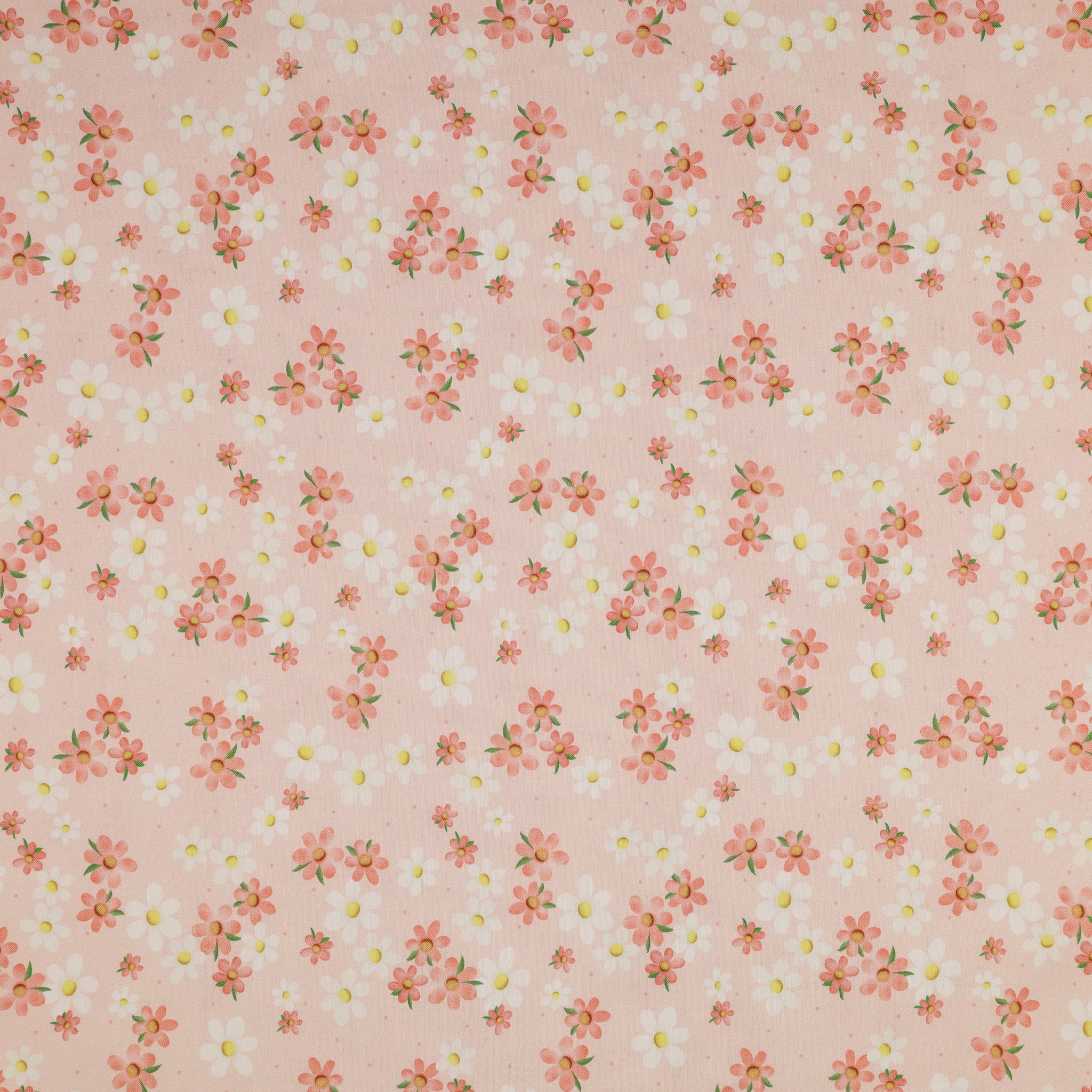 Enchanted Spring Fabric Collection - Blooming Daisies Pink