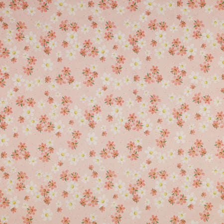 Enchanted Spring Fabric Collection - Blooming Daisies Pink