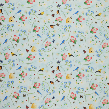 Enchanted Spring Fabric Collection - Garden Party Blue