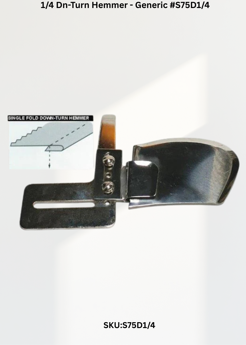 1/4  Dn-Turn Hemmer - Generic #S75D1/4