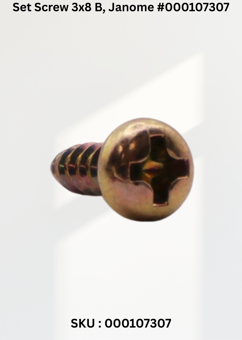 Set Screw 3x8 B for Janome 000107307
