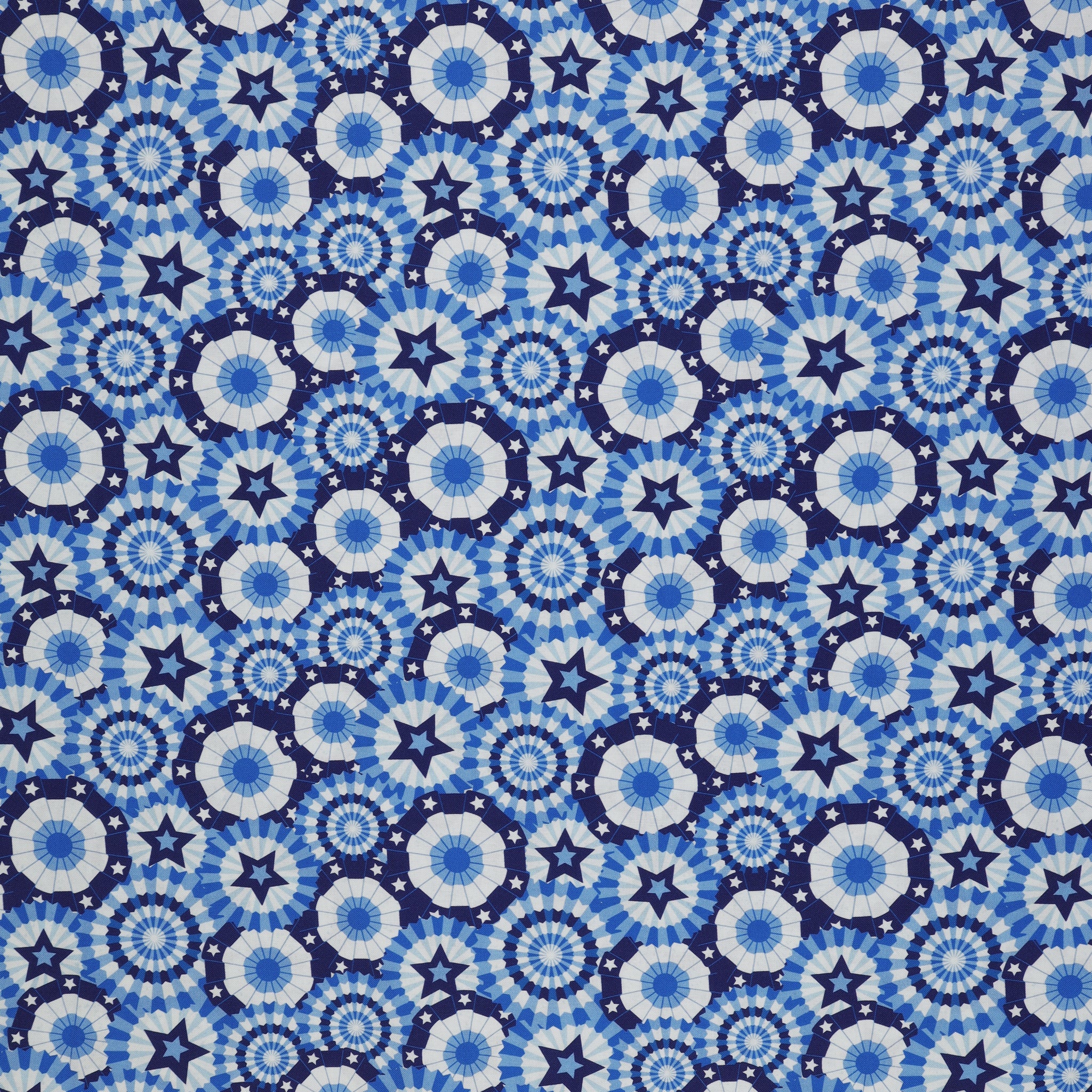 Patriotic 108" Wide Quilt Backing - Blue