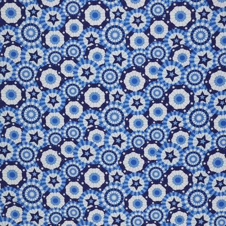 Patriotic 108" Wide Quilt Backing - Blue