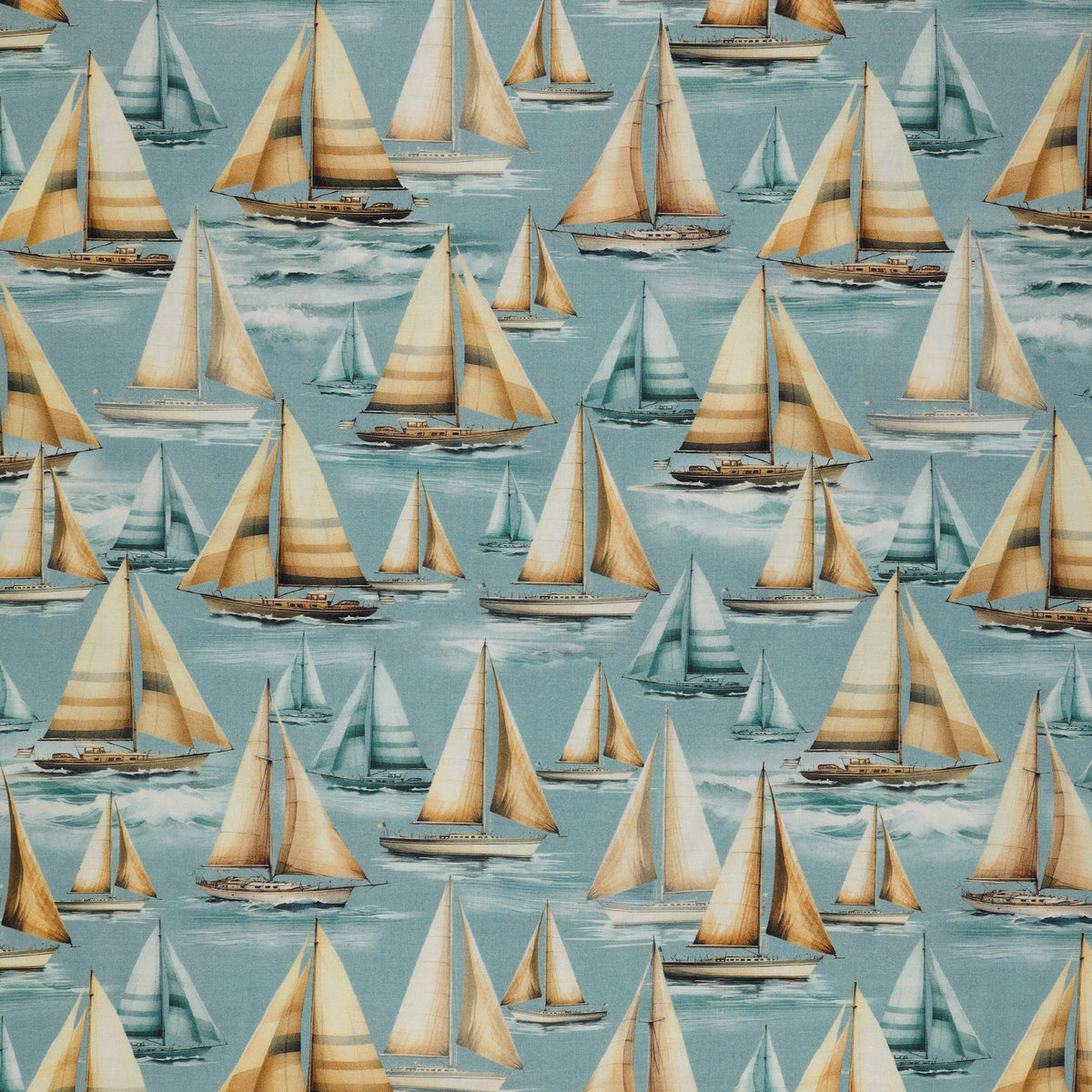 Coastal Escape Fabric Collection - Set Sail Ocean