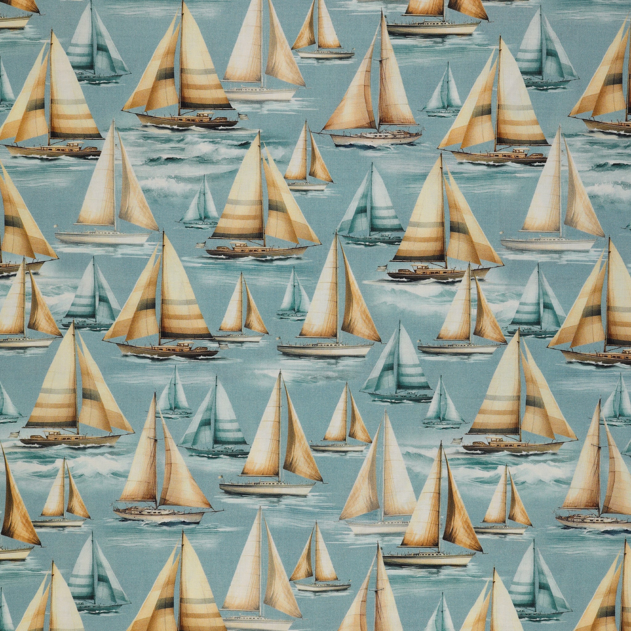 Coastal Escape Fabric Collection - Set Sail Ocean