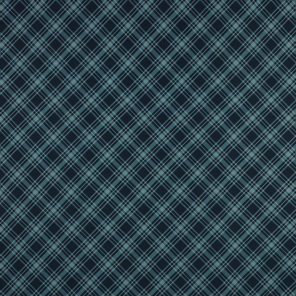 Coastal Escape Fabric Collection - Maritime Plaid Dark Blue