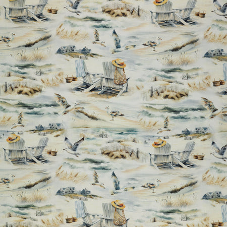 Coastal Escape Fabric Collection - Coastal Scenic Neutral