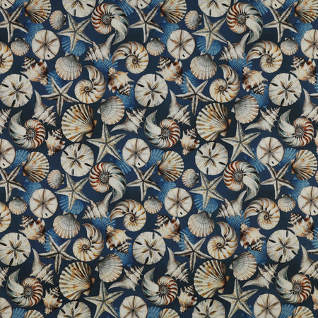 Coastal Escape 108" Wide Quilt Backing - Seashell Serenade Blue