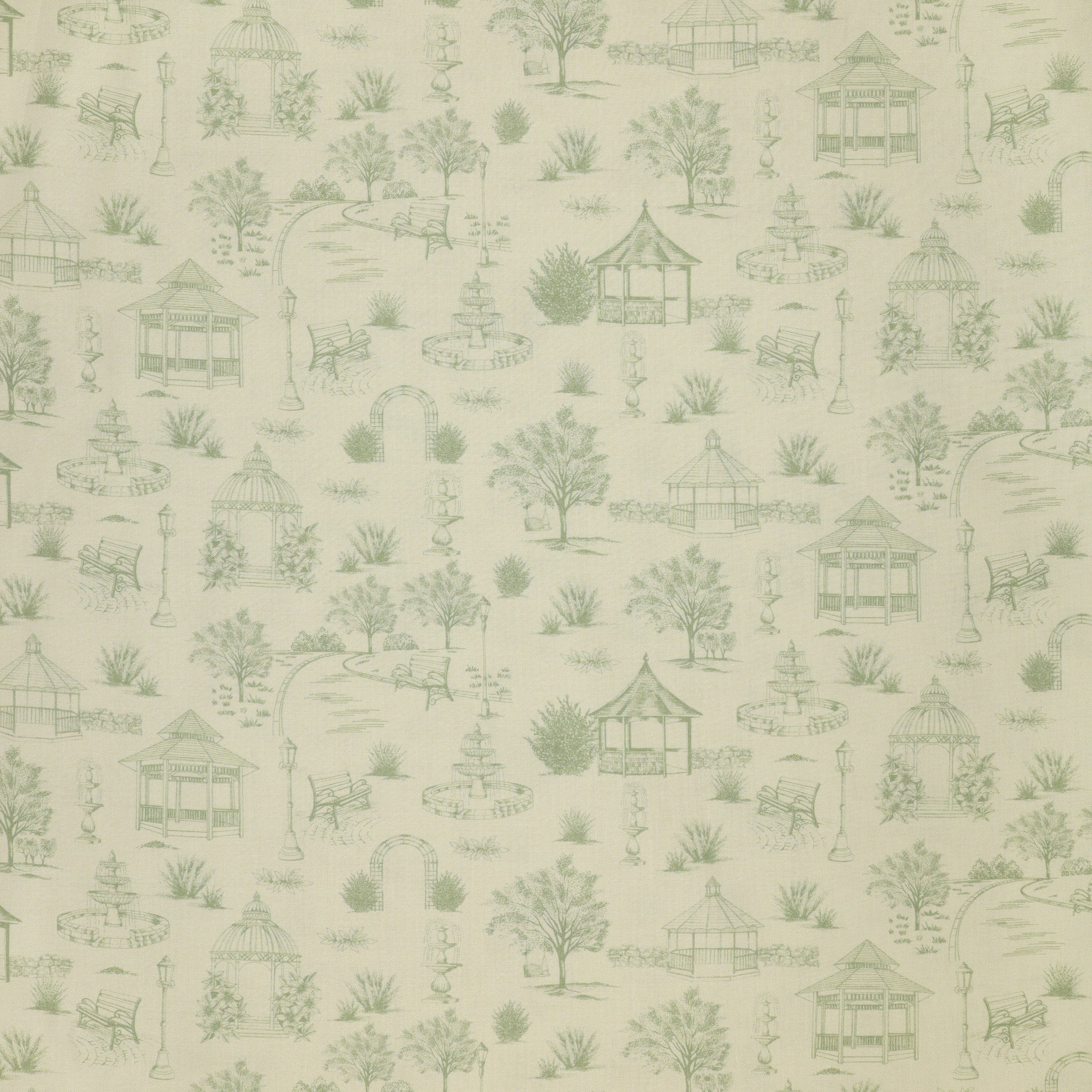 Sweet Meadow Fabric Collection - Garden Toile Cream