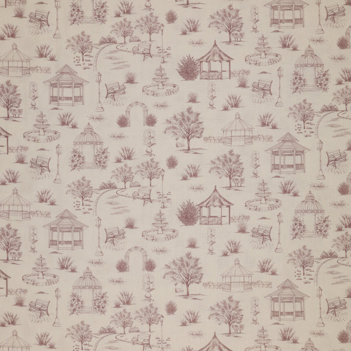 Sweet Meadow Fabric Collection - Garden Toile Pink
