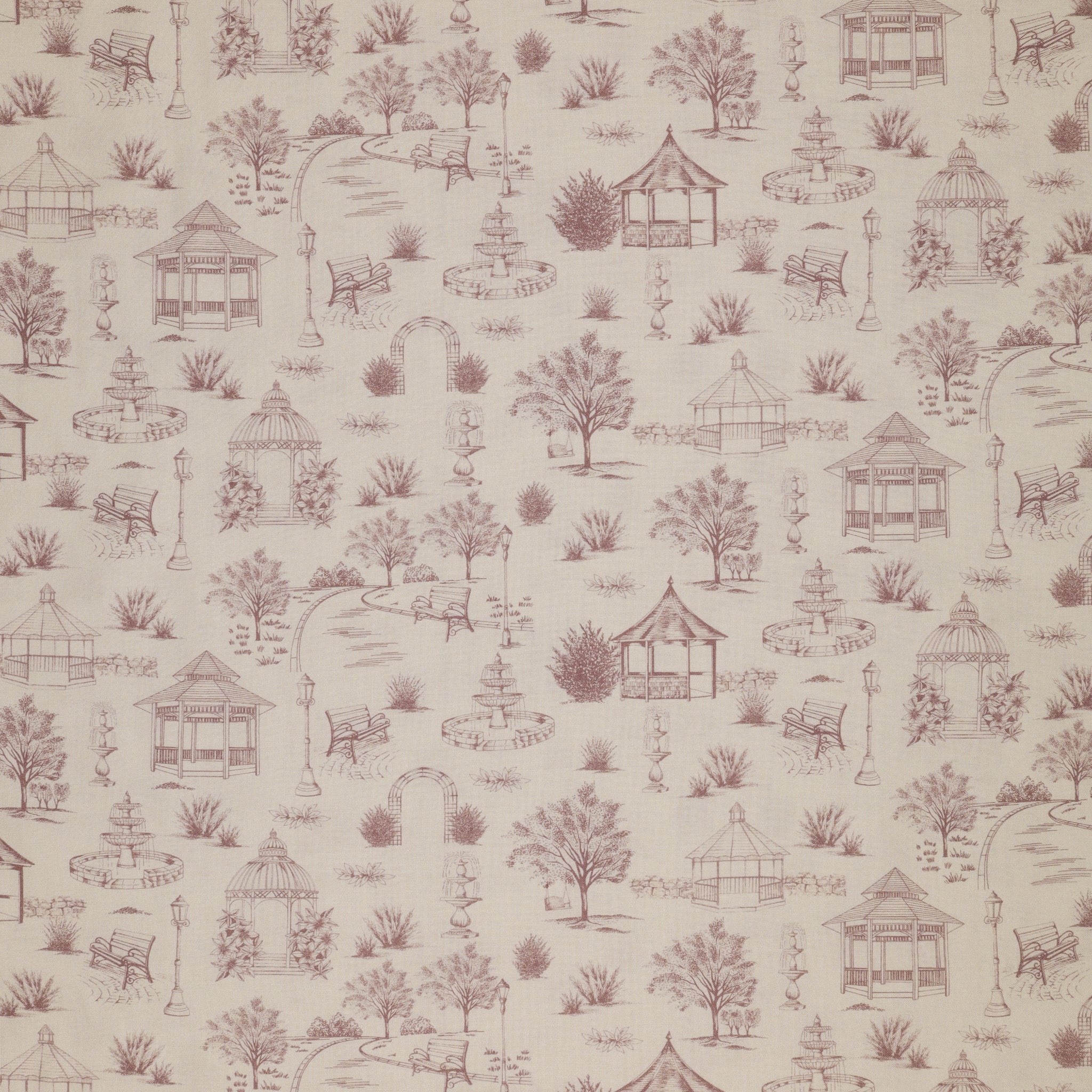 Sweet Meadow Fabric Collection - Garden Toile Pink
