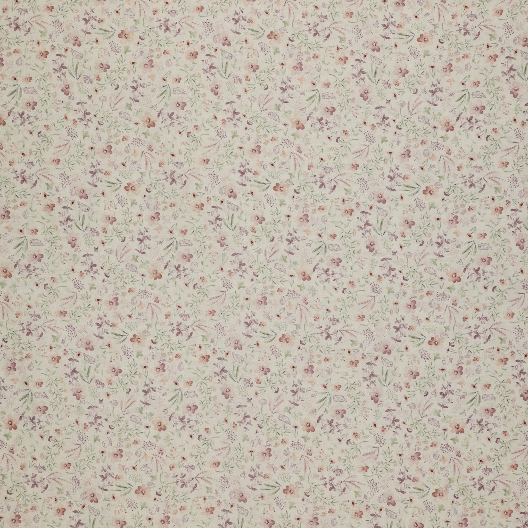 Sweet Meadow Lawn Fabric Collection - Meadow Garden Cream